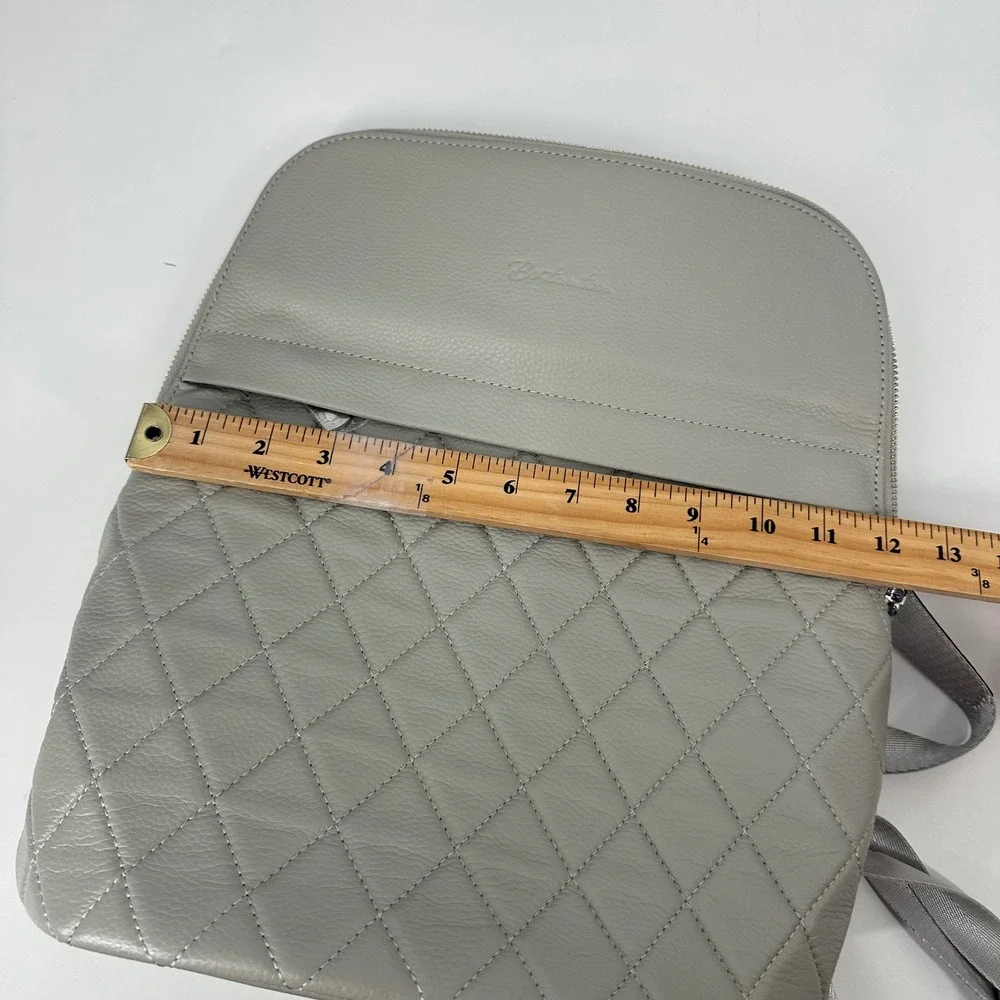 BOSTANTEN Quilted Leather Backpack Travel Bag Purse‎ Handbag Zip Top Adjustable